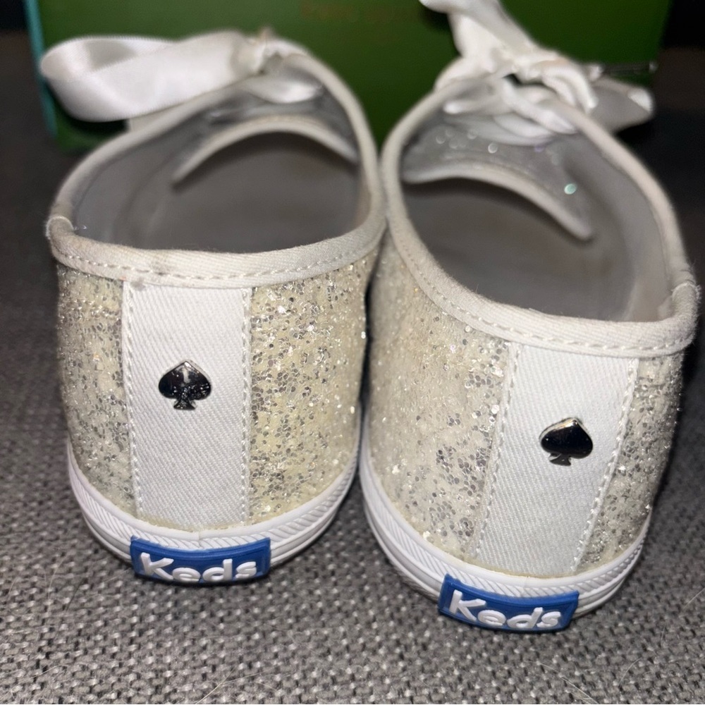 Kate Spade Keds Glitter Sparkle Sneaker Shoes, Size 7.5 - Picture 7 of 7